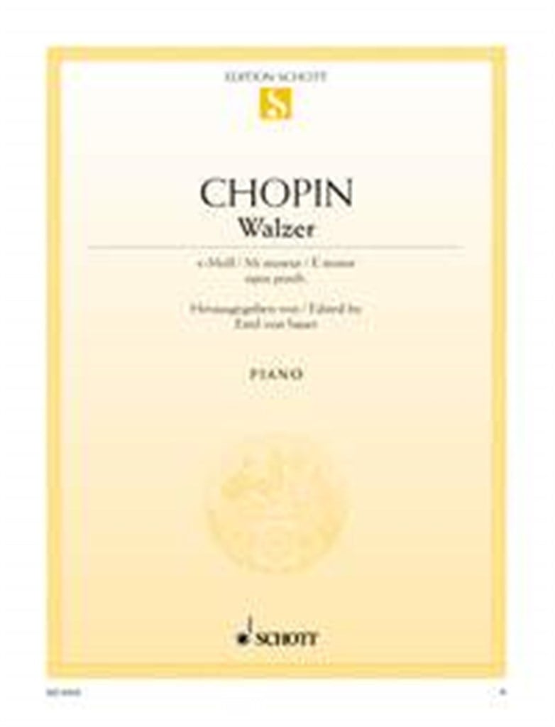 Waltz in E minor Opus posthume